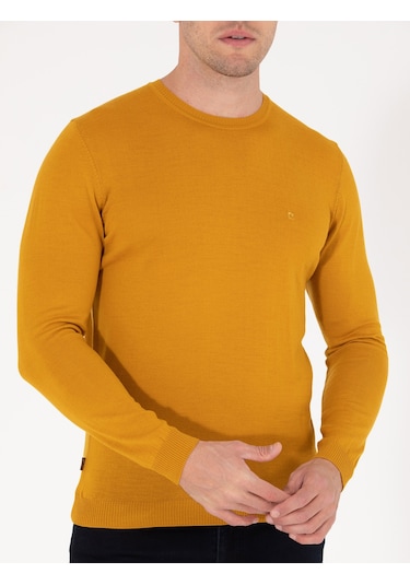 Pierre Cardin Erkek Safran Kazak /triko 50257301-vr043 Safran