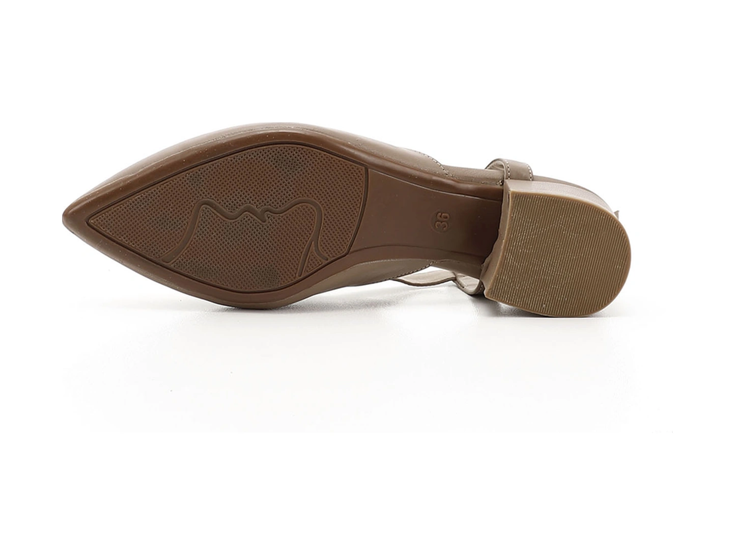 Gönderi R Kadın Vizon Antik Kalın Topuklu Arkası Açık Hakiki Deri Ayakkabı Gyza13424257 vizon