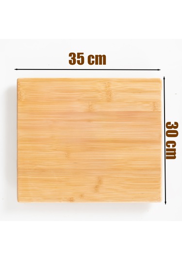 Porsima Bambu Sunum Tahtası 360 Derece Dönen Servis Tahtası