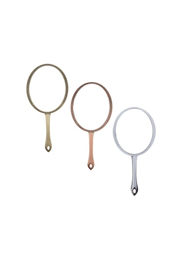 Suntek 7 '' Oval El Makyaj Kozmetik Aynası Seyahat Kompakt Ayna