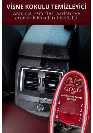 Oto Temizleme Ve Parlatma Süngeri Antistatik, Toz Tutmaz Vişne