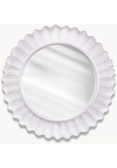 Flashy Yuvarlak Ayna İnci Ceviz