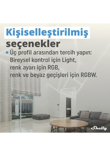 Shelly Plus Rgbw Pm Akıllı Led Renk Ve Parlaklık Kontrol Rölesi