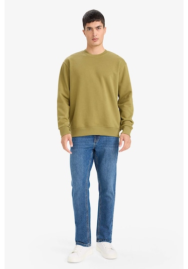 Defacto Relax Fit Bisiklet Yaka Kalın İçi Yumuşak Tüylü Basic Düz Sweatshirt T5139az25aukh256 Haki-kh256 Defacto Relax Fit Bisiklet Yaka Kalın İçi Yumuşak Tüylü Basic Düz Sweatshirt T5139az25aukh256 Haki-kh256
