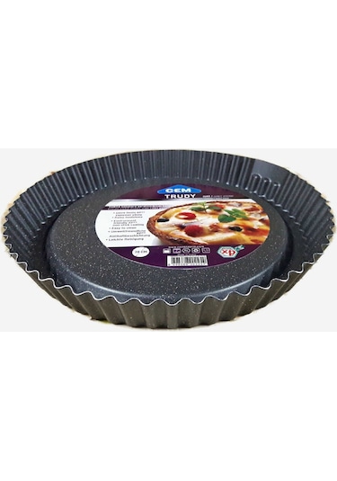 Cem Turdy Tart Kalıbı Kek Turta Kalıp 28 Cm Siyah
