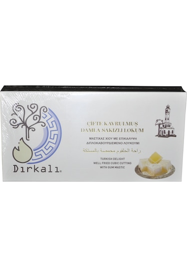 Dırkalı Çifte Kavrulmuş Damla Sakızlı Lokum 250 G