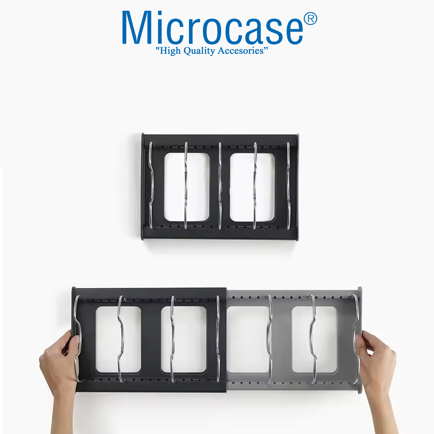 Katlanabilen Uzayabilen Çok Amaçlı Tencere Tabak Düzenleyici Al5339 Antrasit - Gri