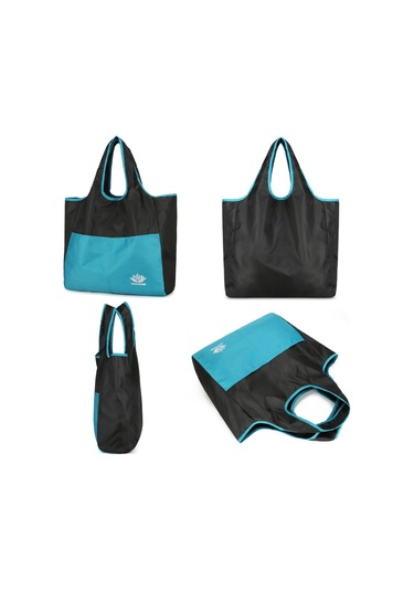 Vanaheimr Tote Omuz Çantası Su Geçirmez Katlanır Seyahat Çantası Mavi