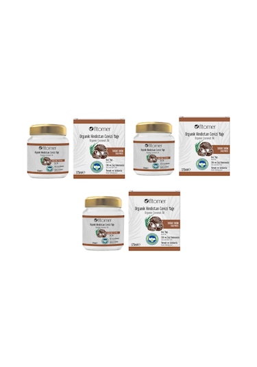 Fitomer Organik Hindistan Cevizi Yağı Seti 3 x 175 ML