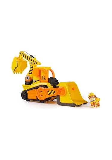 Spin Master Paw Patrol Sesli Ve Işıklı Rubble Crew Deluxe Buldozer 40 Cm Renkli