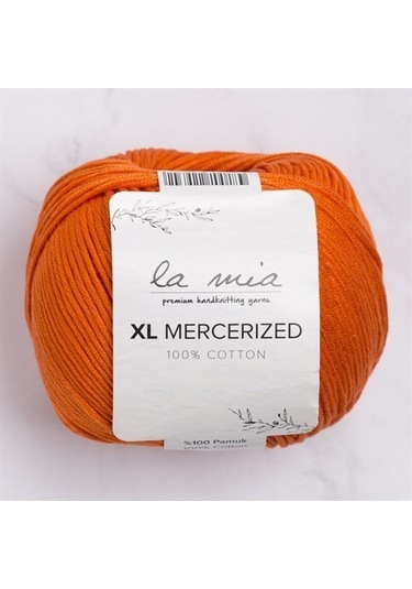 La Mia Xl Mercerized Turuncu El Örgü İpi - 194 - 33772