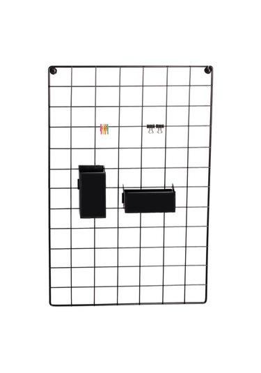 Metal Tel Pano Fotoğraf Askısı Notluk Siyah 40X60 Catchme