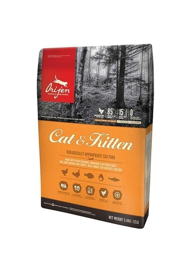 Orijen Kitten Tahılsız Tavuklu Yavru Yetişkin Kedi Maması 5400 G