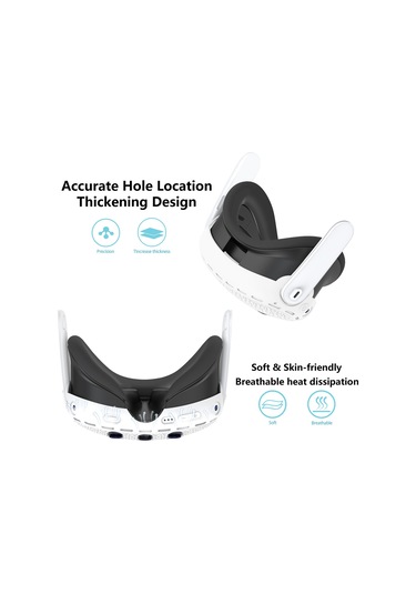 Meta Quest 3 Vr Kulaklık Çizilmez Silikon Kaplama İçin Koruyucu Kılıf - Beyaz