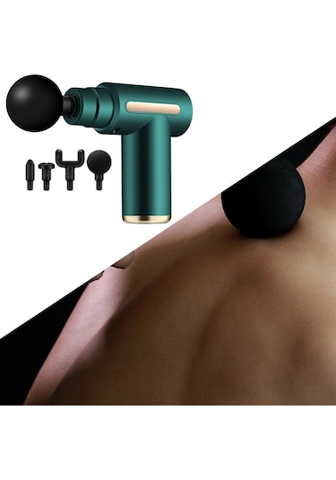 Suntek Kas Masajı Vurmalı Masaj Aleti Type-c Şarjı Için Yeşil