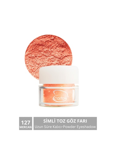 Carla Toz Göz Farı Mercan Powder Eyeshadow Coral 127 Turuncu