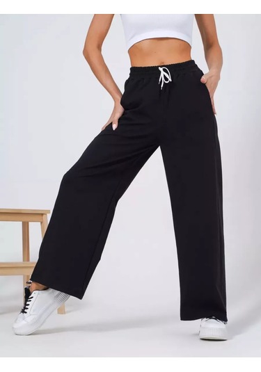 Kadın Spor Kargo Pantolon 255639006 Siyah