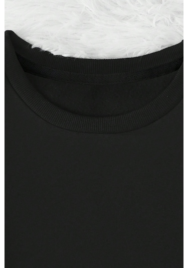 Modagen Unisex 3'lü Kahve Siyah Bej Bisiklet Yaka Oversize Sweatshirt Kahve Siyah Bej