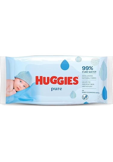 Huggies Baby İslak Mendil Pure 56s Tekli