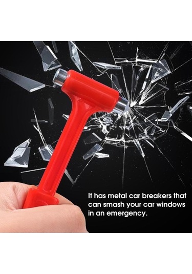 Trendooze Taşınabilir Mini Kırıcı Kesici Kemeri Kaçış Kaçış Fonksiyonlu Emniyet Emniyet Çok Çekiç Cam Araçları Araba Araba Aksesuarları Acil Jf