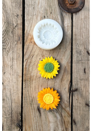 Ayçiçeği Tekli Mum Kalıbı Silikon