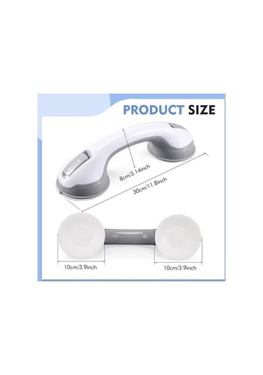 Maoyaya Yaşlılar Yaşlı Tutma Taburesi Sandalye Paket Krom Kolu İnç İçin İçin İçin Güvenlik Güçlü Emme Duş Duş Duş Duş Çubuklar, Çubuğu, Çubuğu, Banyo Altın 2 12 - Sv Krom - Altın