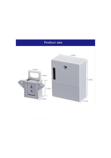 Görünmez Elektronik Dolap Kilidi, Gizli Kilit, Ahşap Dolap Çekmece Dolabı İçin Kendin Yap Rfıd Kilit Mandalı Diğer