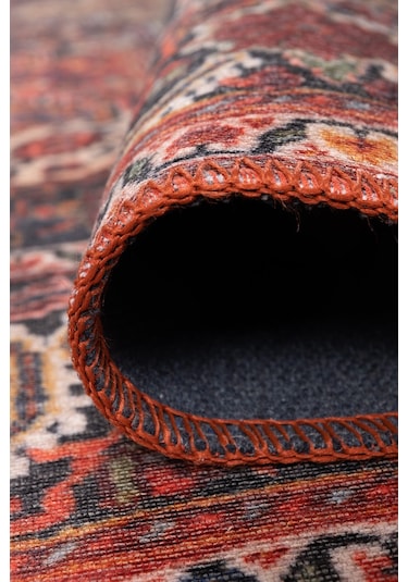 Folk Vintage Desenli Dokuma Taban Dekoratif Renkli Halı Ba 07