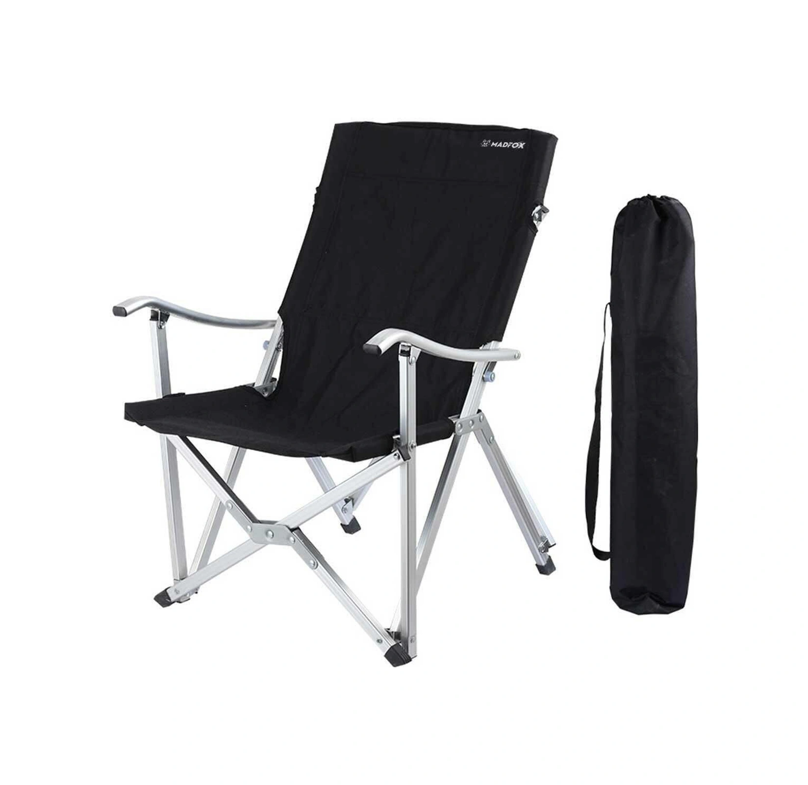 Madfox Dachuan Katalanabilir Kompakt Kamp Sandalyesi Siyah