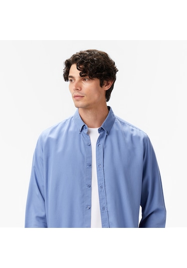 Nautica Erkek Mavi Classic Fit Gömlek Düz W57232t Mavi
