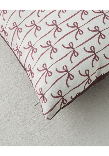 English Home Amaris Dolgulu Kırlent 35x50 Cm Kırmızı - Bej