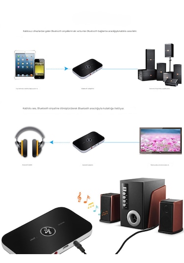 Bluetooth Ses Adaptör Bluetooth Wireless Receiver Aux Usb Rca Wireless Araç Hoparlör Bluetooth Kiti