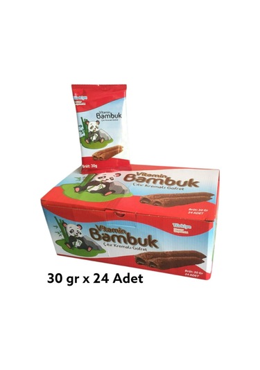 Bambuk Çıtır Kremalı Gofret 24 x 30 G