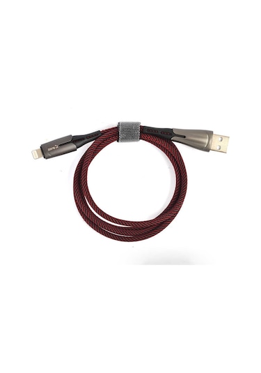 Ekılıf - Lightning Usb Kablo Focus - Kırmızı - T10626 Kırmızı