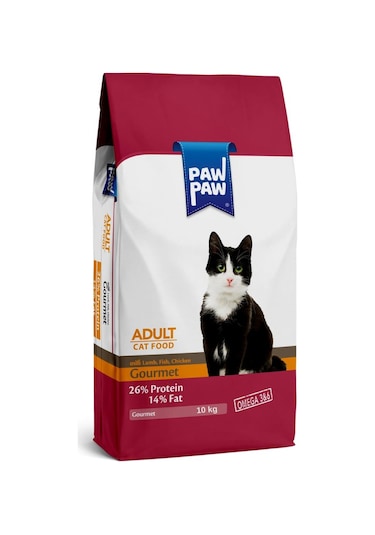 Paw Paw Gurme Yetişkin Kedi Maması 10 KG