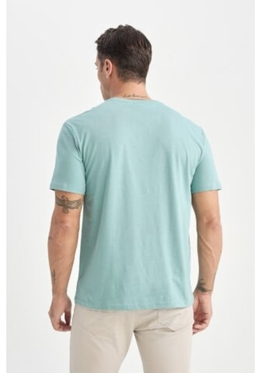 DeFacto New Regular Fit Bisiklet Yaka Basic Düz Kısa Kollu Tişört E1091AXNSGN382