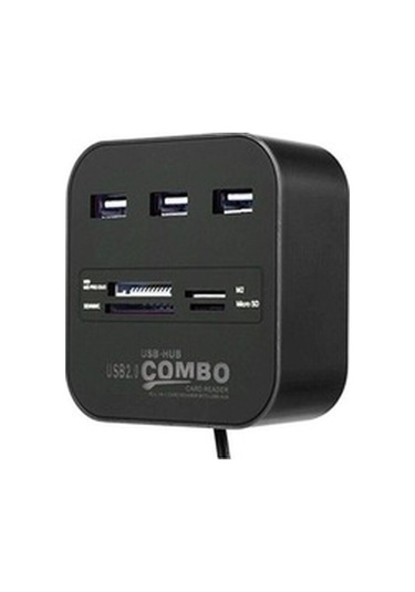 Concord C-847 3 Port 2.0 Usb Çoklayıcı Ve Kart Okuyucu