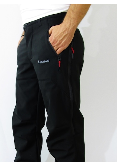 Mudwill Erkek Kışlık Softshell Pantolon Siyah