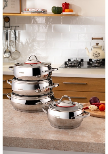 Emsan Seylan Tencere Seti 8 Parça