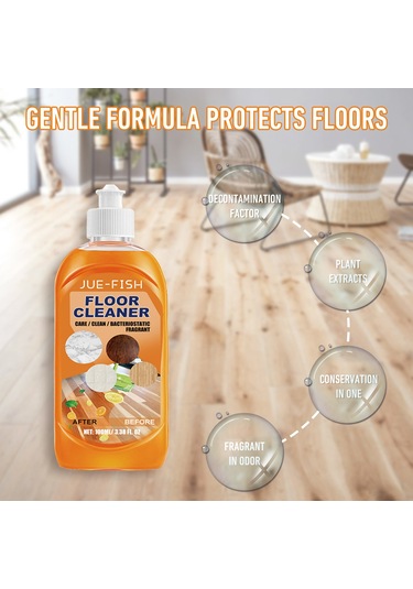 Symbee Jue-fish Ev Çeramik Zemin Temizleyici: Kokmuş Leke Ve Kirlik Temizleyici, Parlatıcı, 100ml Seti Diğer