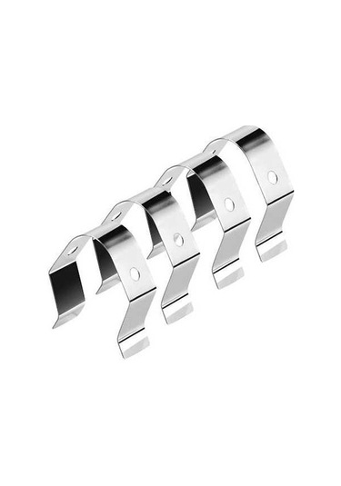 Pazly 304 Paslanmaz Çelik Mangal Termometre Tutucu, 4 Adet, A Tipi Tasarım, Tek Delikli