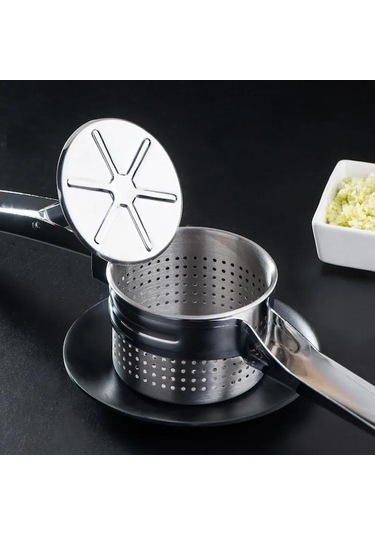 Novahub Paslanmaz Çelik Manuel Meyve Sıkacağı Nar Limon Suyu Sıkacağı El Basınçlı Limon Şeker Kamışı Suyu Mutfak Meyve Sebze Aleti Gümüş Gümüş