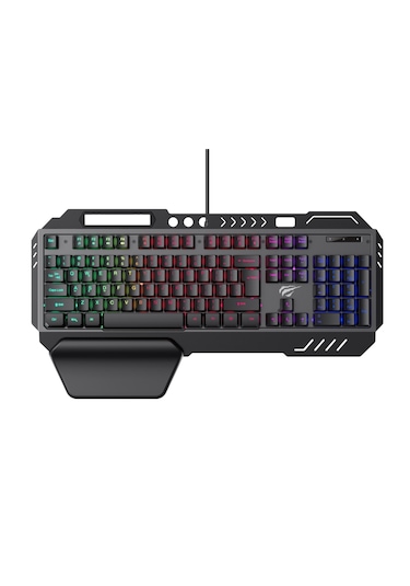 Havit Gamenote Kb838l Rainbow Aydınlatma Metal Oyuncu Klavyesi