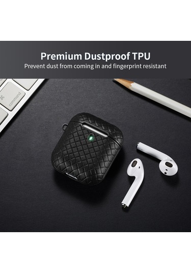 Springsun Hafif Ve Şok Emici Tpu Kılıf - Airpods 1/2 İçin Renkli Koruma Kılıfı Kırmızı