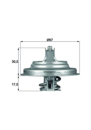Mahle-av Termostat 83 Mercedes Atego-axor Om904-om906 AOD-MAHLE TX5483D