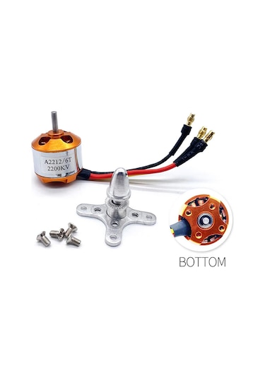A2212 2200KV Fırçasız Motor Multicopter RC Drone  2S-3S Lipo