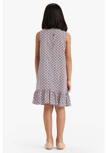 DeFacto Kız Çocuk Desenli Viskon Kolsuz Yazlık Elbise E7498A825SMPN452 DeFacto Kız Çocuk Desenli Viskon Kolsuz Yazlık Elbise E7498A825SMPN452