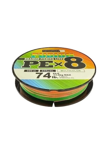 Naniwaosakashi Fusion 8x 300 Mt Multicolor 0.242mm / 25.6 Kg İp Misina