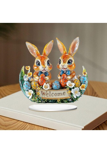 Suntek Paskalya 2d Düz Akrilik Süs Hediye Ofis Doğum Günü Stil A