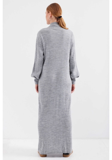 Gabria Fitilli Triko Elbise Gri